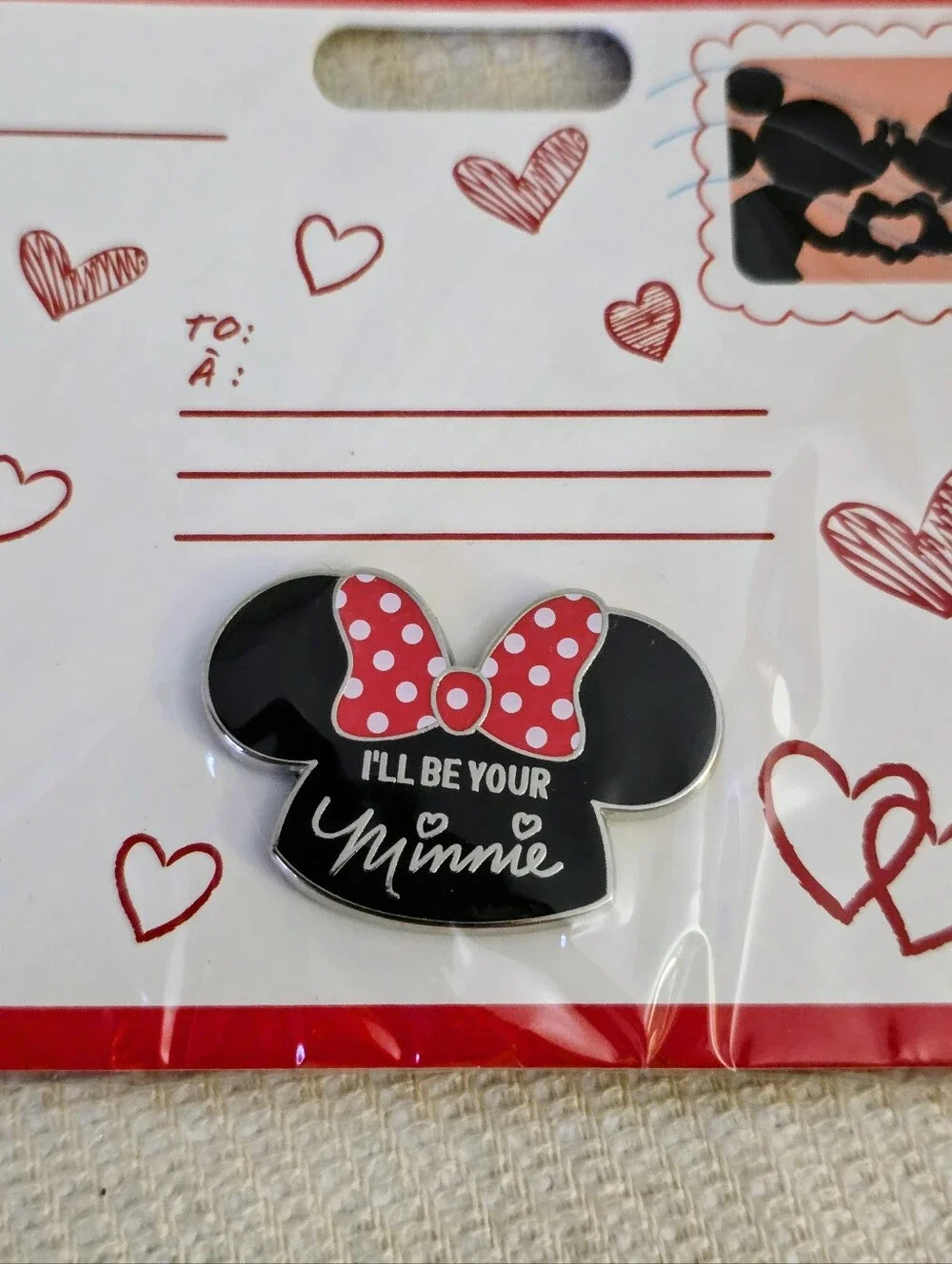 New Disney Store Valentine's Day I'll Be Your Minnie Pin - Minnie Mouse